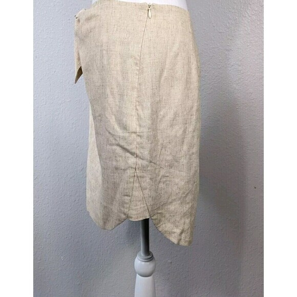 Anthropologie Sunday In Brooklyn Linen Mini Skirt Beige Size Small - Picture 7 of 10